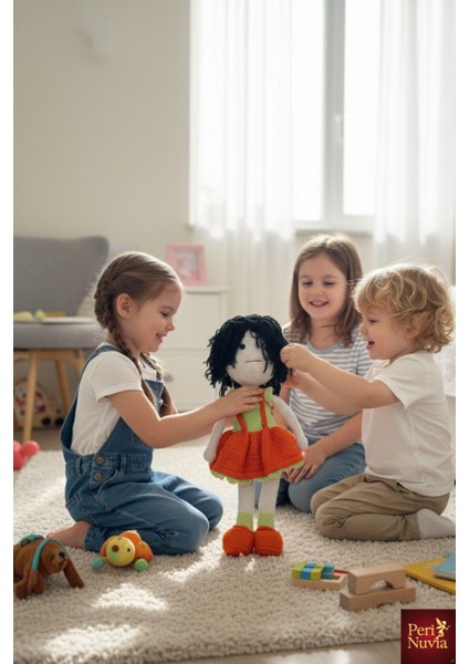 Organik Amigurumi Oyuncak Bebek El Yapımı, Antialerjik