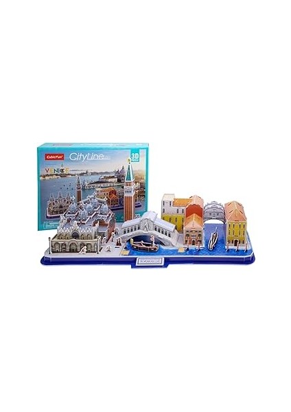 Cubicfun 3D Puzzle CUB/MC269H City Line - Venedik - Italya