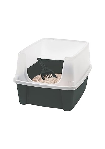 Iris Ohyama Clh-12 Kedi Tuvaleti, Kürekli, 7 Kg'a Kadar, Gri, Açık, Kapaksız, Kedi Tuvaleti, Yüksek