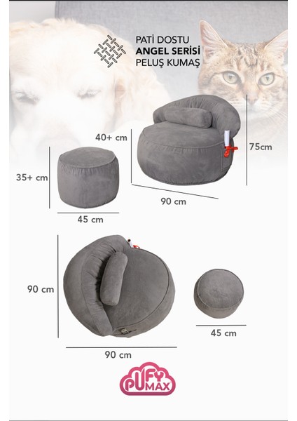 Cozy Tv Koltuğu,ayakuçlu Puf,dinlenme Koltuğu,Legom puf koltuk,yıkanabilir Kılıflı(gri) indirimleri