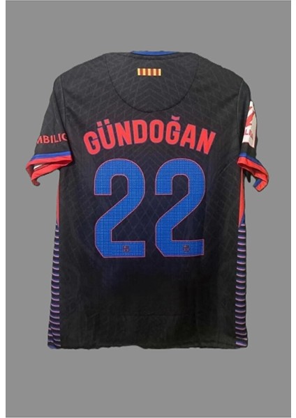 Barcelona 2024/25 Yeni Sezon Ilkay Gündoğan Deplasman Forması (BLACK)7456784745