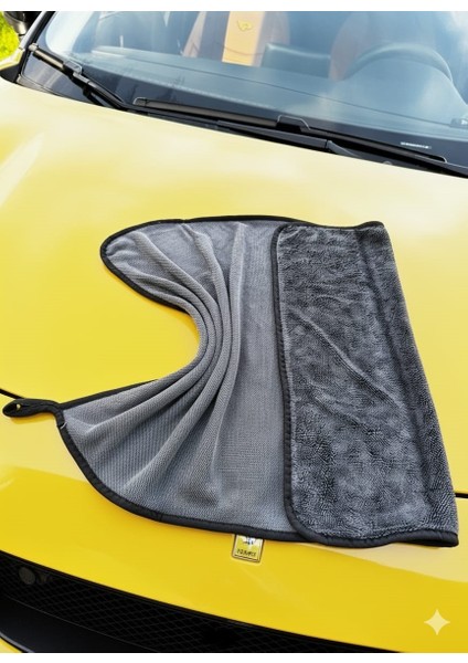 Mikrofiber Iz Bırakmaz Oto Kurulama Bezi , Yoğun Su Çekme Gücü Kirpi Bez 50X70 ( 1 Adet ) modelleri