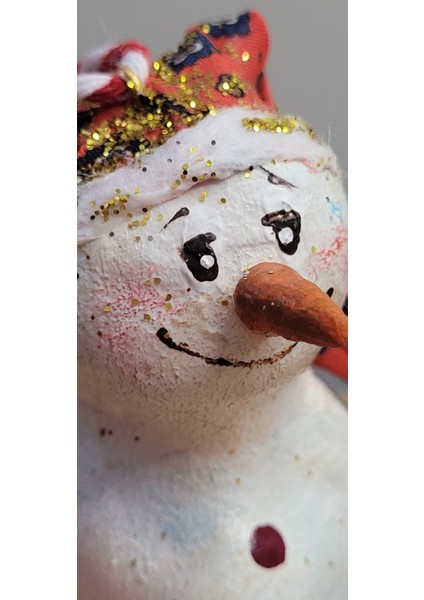 El Yapımı Mavi Kardan Adam Yılbaşı Süsü, Sevimli ve Şık Dekorasyon Seçeneği modelleri