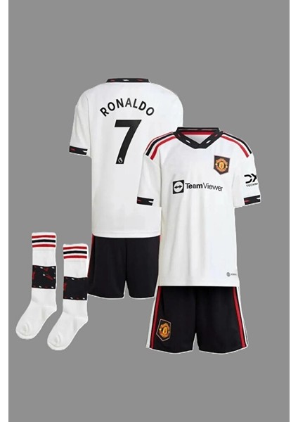 Cristiano Ronaldo Manchester/united 2022/23 Sezonu Çocuk Forması 3'lü Set fiyatları