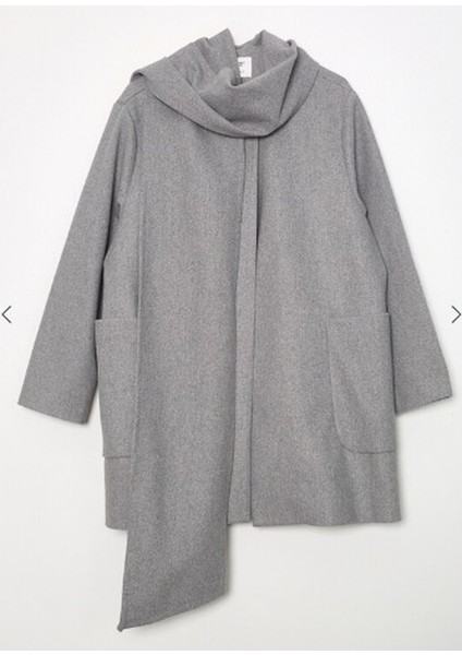 Kaban Kaşe Şal Detaylı Gri