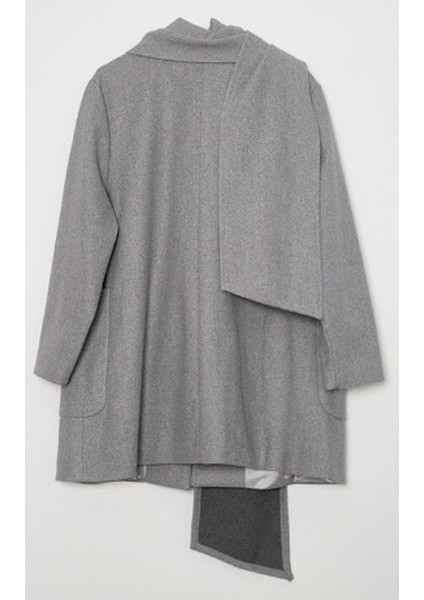 Kaban Kaşe Şal Detaylı Gri modelleri