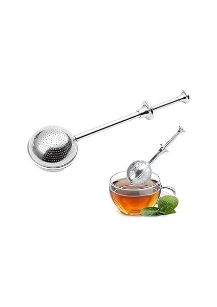 Orret Paslanmaz Çelik Elek ve Çay Süzgeci – Basmalı Mandallı 304 Çelik Un, Kakao, Pudra Şekeri