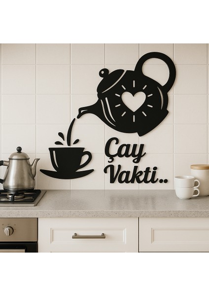 Çay Vakti Duvar Dekoru – Mutfak Duvar Süsü