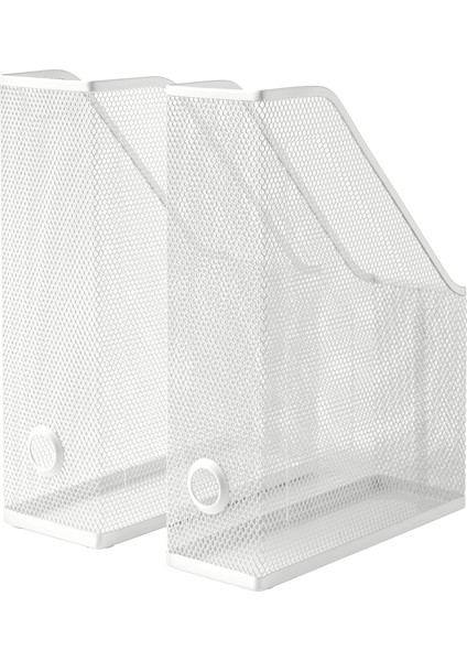 Drönjöns Metal Masaüstü Dosyalık Organizer Beyaz 2'li modelleri
