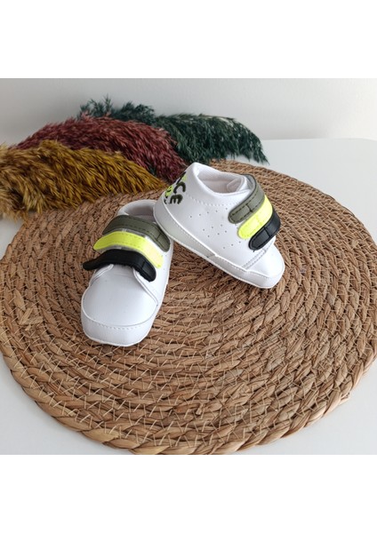 7385 Erkek Bebek Premium Üç Bantlı Patik Ayakkabı 17-18-19 No