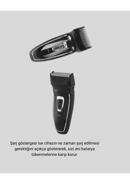 Erkek Tıraş Makinesi Kablosuz Kuru Tıraş Folyo Başlık Yıkanabilir Gövde - MCT9560-6110 modelleri