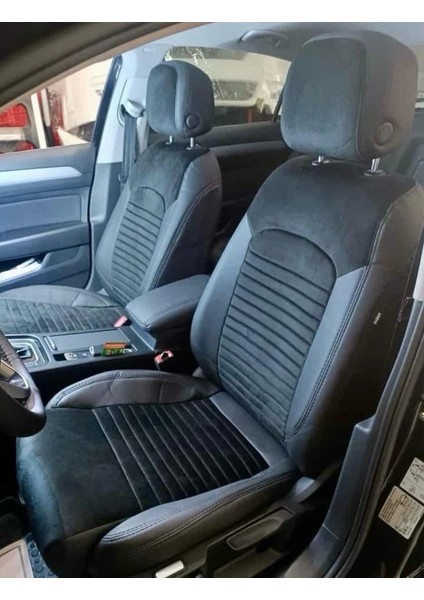 Volkswagen Passat B8 Araca Özel Dikim Koltuk Kılıfı Siyah(Black) modelleri