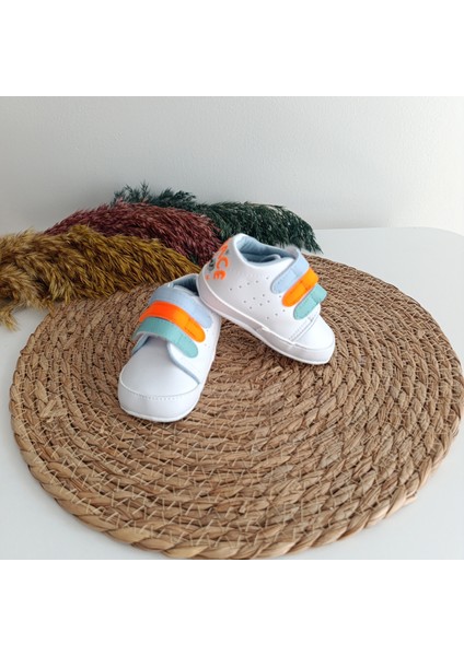 7385 Erkek Bebek Premium Üç Bantlı Patik Ayakkabı 17-18-19 No