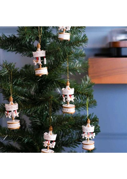 Yılbaşı 6'lı Beyaz Atlı Karınca Seti, Renkli ve Eğlenceli Dekorasyon Parçası fiyatları