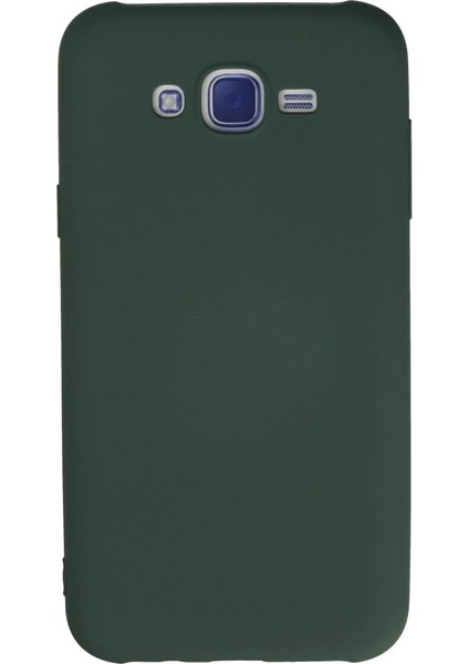 J7 Kılıf Nano Içi Kadife Silikon - Koyu Yeşil