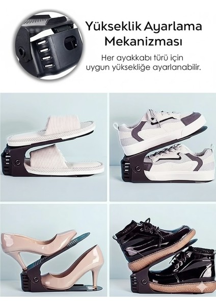 Ayakkabı Düzenleyici Rampası 10 Adet I Ayakkabılık Içi Yerden Tasarruf Sağlayan Ayakkabı Rafı fiyatları
