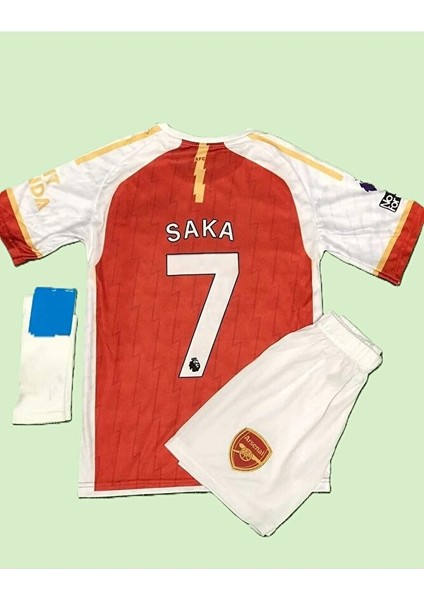 Bukayo Saka 2023-24 Sezonu Çocuk A,r,s,e,n,a,l, Iç Saha Forması 3'lü Set