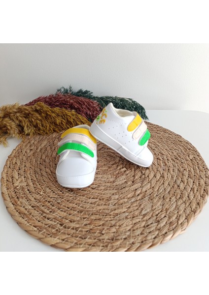 7385 Erkek Bebek Premium Üç Bantlı Patik Ayakkabı 17-18-19 No