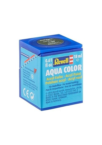 Revell - Su Bazlı Maket Boyası Koyu Yeşil Mat 18 ml (36139)