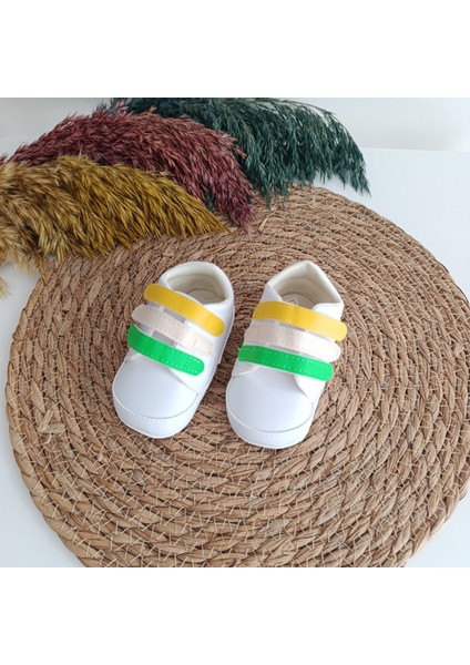 7385 Erkek Bebek Premium Üç Bantlı Patik Ayakkabı 17-18-19 No modelleri