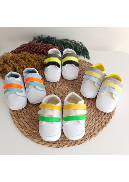 7385 Erkek Bebek Premium Üç Bantlı Patik Ayakkabı 17-18-19 No indirimleri