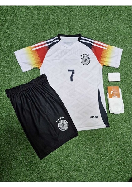 Almanya 2024/25 Yeni Sezon Kai Havertz Çocuk Forması Şort Çorap Bileklik 4'lü Set fiyatları