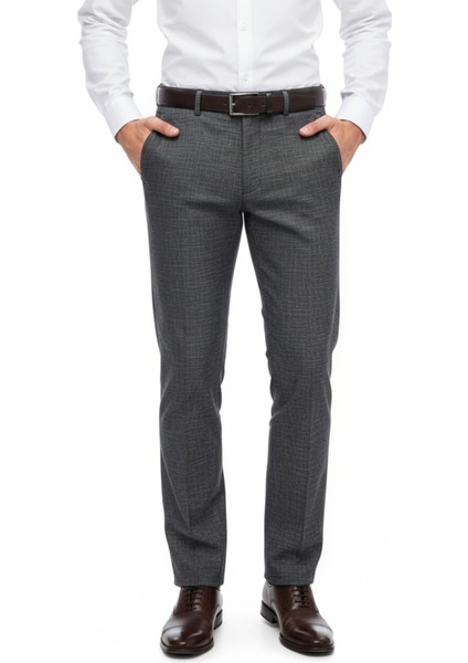 Erkek Regular Fit Hasır Kumaş Pantolon Likra Kumaş BGL-ST05039