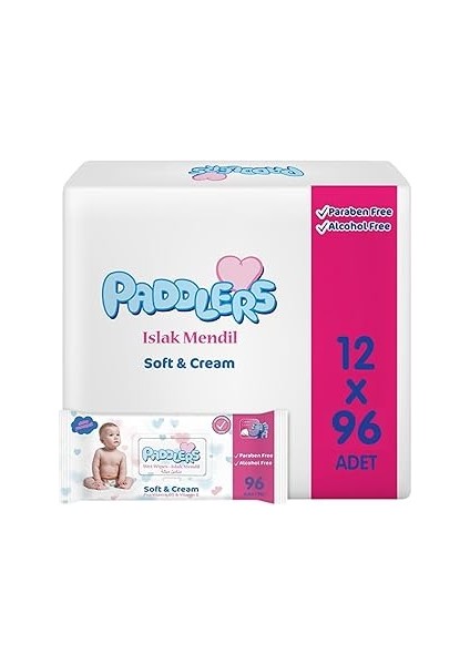 Paddlers Islak Mendil 96X12 Li Koli (1152 Yaprak)