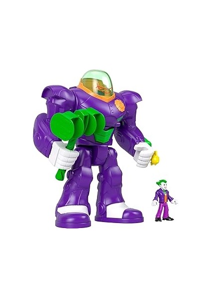 Fisher-Price Imaginext Super Friends Joker'ın Çekiçli Mekanik Robotu, 7,5 Cm'lik Aksiyon Figürü