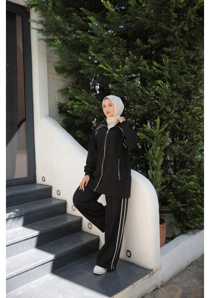 Kadın Tesettür Eşofman Takımı Fermuarlı & Alt Üst Takım 498 modelleri