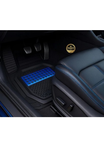 Opel Grandland x 2017-2018-2019-2020-2021 Havuzlu Oto Paspas Orbital Mavi Yeni Üretim 3D Araba Paspası Esnek