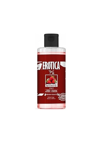 Çilekli Su Bazlı Yenilebilir Çilek Aromalı Kayganlaştırıcı Masaj Jeli 100 ml Gizli Paket