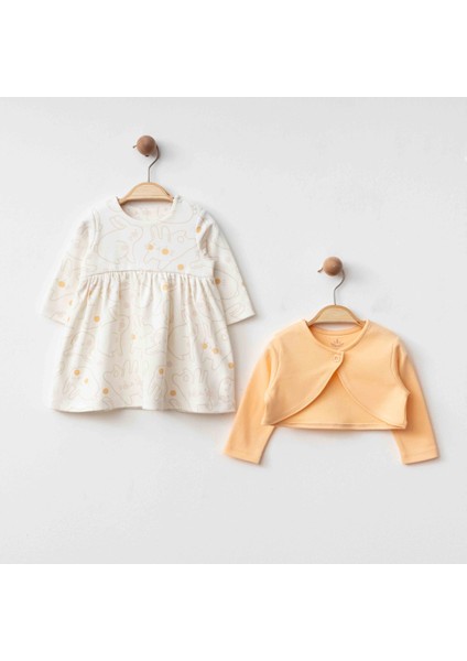 “rabbit” Organik Elbise ve Hırka Takım – Somon fiyatları