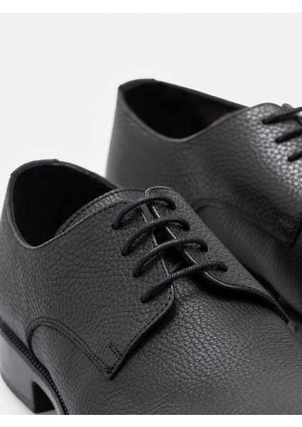 Ayakkabı Siyah Hakiki Floater Deri El Yapımı Noktalı Konfor Tabanlı Klasik Erkek Ayakkabı fırsatları