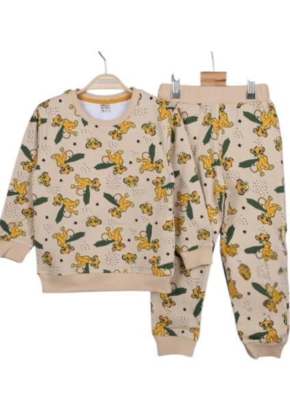 Erkek Çocuk Aslanlı Pijama Takım