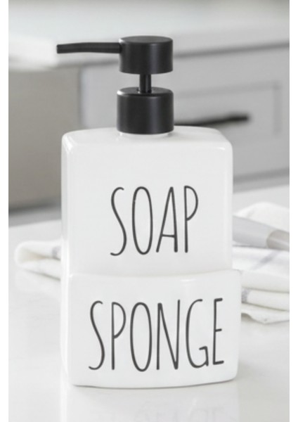 Mutfak Banyo Mutfak Sıvı Katı Sabunluk Beyaz 500 Ml modelleri