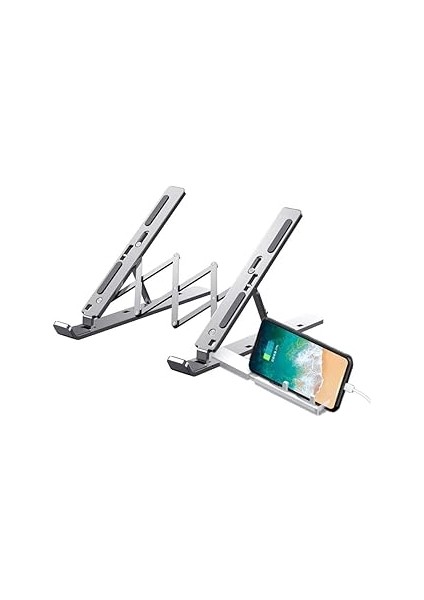 Notebook Standı 2ın1 Katlanabilir Taşınabilir Folding Alüminyum Dizüstü Bilgisayar Standı