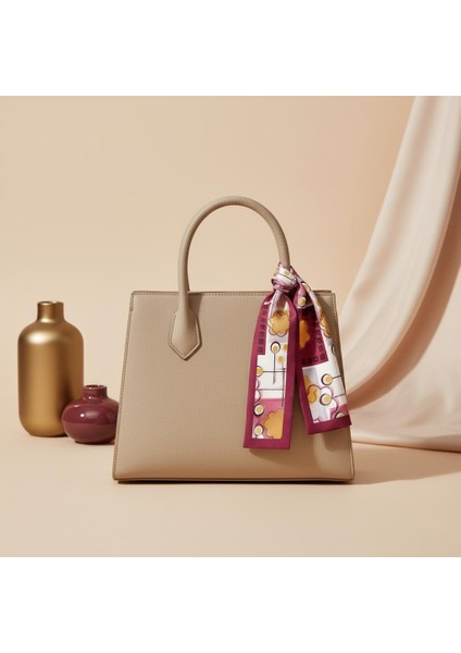 Bordo Geometrik Çiçek Desenli Bandana Fular fiyatları