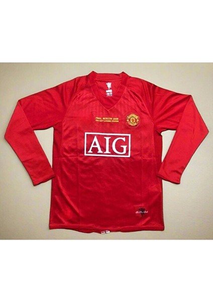 Cristiano Ronaldo Moskova 2008 Sezonu Manchester/united Uzun Kollu Kırmızı Yetişkin Forması fiyatları