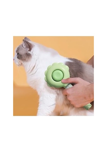Basmalı Kedi Tarağı, Su Hazneli Sprey Özellikli Evcil Hayvan Tarama Fırçası