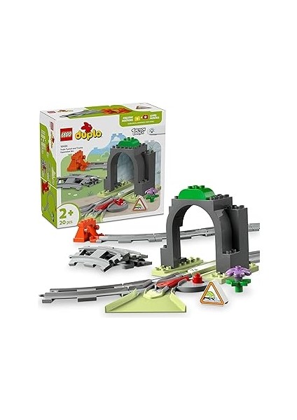 Duplo Town Tren Tüneli ve Rayları Ek Macera Seti 10425-2 Yaş ve Üzeri Okul Öncesi Çocuklar Içi