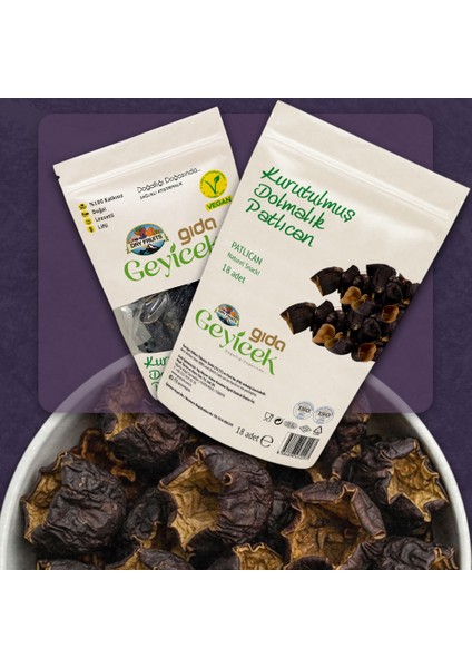 Kurutulmuş Dolmalık Patlıcan (18 Adet) fırsatları