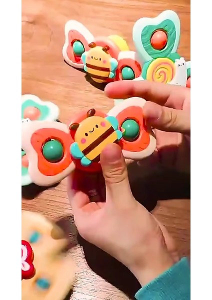 3'lü Vantuzlu Bebek Dönencesi, Eğitici Oyuncak, Diş Kaşıyıcı