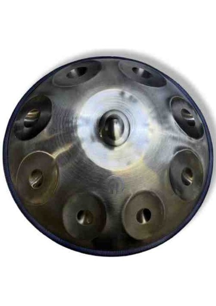 Steel Handpan 9 Nota Re Minör Çanta Renkli Kuşak Bakım Yağı