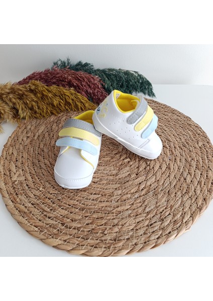 7385 Erkek Bebek Premium Üç Bantlı Patik Ayakkabı 17-18-19 No