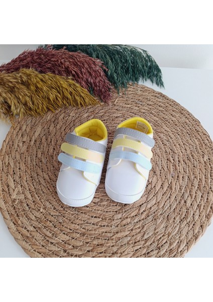 7385 Erkek Bebek Premium Üç Bantlı Patik Ayakkabı 17-18-19 No fiyatları