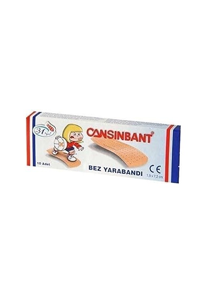 Cansin Bant Cansınbant Bez Yarabandı 10'lu 10 Paket (100 Adet)