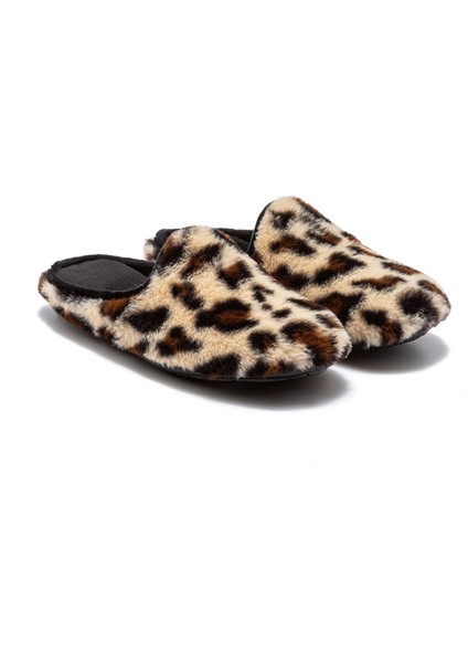 Leopar Kadın Peluş Ev Terliği Bej 37/41 fiyatları