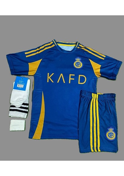 Cristiano Ronaldo 2023-24 Sezonu Al-Nassr Çocuk Alternatif Forması 4'lü Set fiyatları