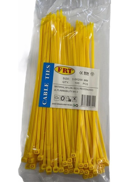 FRT Sarı 3,6X200 Kablo Bağı